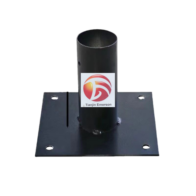 Custom Laser Cutting Welding Metal Steel Base for Fence Post
