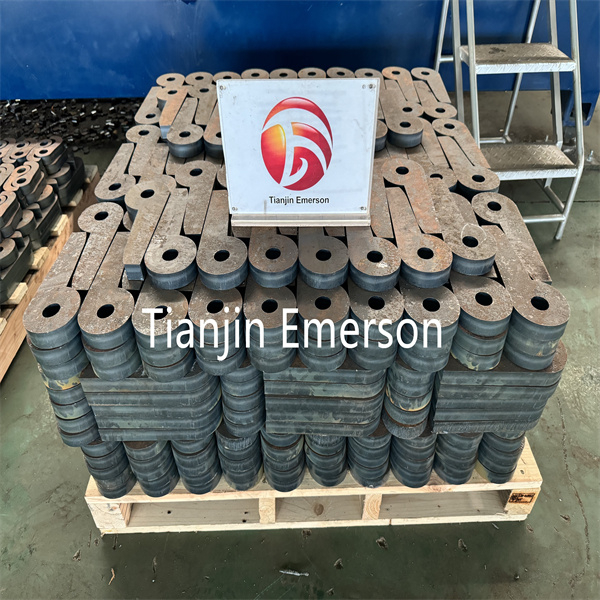 Tianjin Emerson S275JR Mild Ms Steel Sheet metal Plate Fiber Laser Cutting Parts